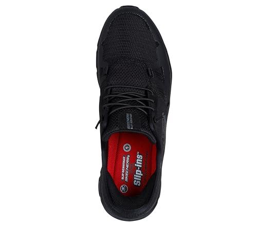 Skechers Men's Slip-Resistant Glide-Step Pro Slip-ins Work Sneakers, Black, 9 - Image 5