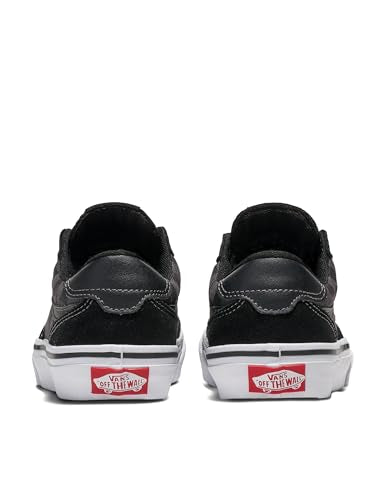 Vans Youth Brooklyn LS Shoe | Kids' Low-Top Sneakers for Boys & Girls, Casual Fashion Footwear, Checkerboard Black/Asphalt, 11.5 - Image 3