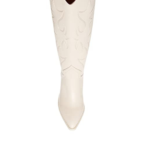 Madden Girl Women's Arizona Western Boot, Bone Paris, 7 - Image 5