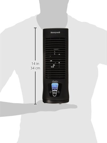 Honeywell QuietSet Personal Table Fan, Oscillating Personal Desk Fan with Quiet Operation, 4 Levels of Power and Sound, Black, HTF210B - Image 3