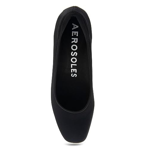 Aerosoles Casta Mid Heeled Pump, Black Stretch, 7.5W - Image 5