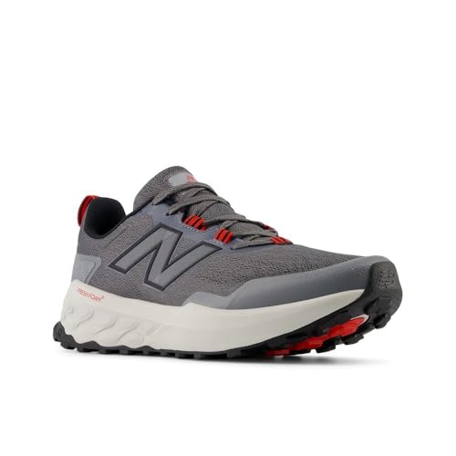 New Balance Men's Fresh Foam X Garoé V2 Trail Running Shoe, Castlerock/True Red/Slate Grey, 9 X-Wide - Image 4