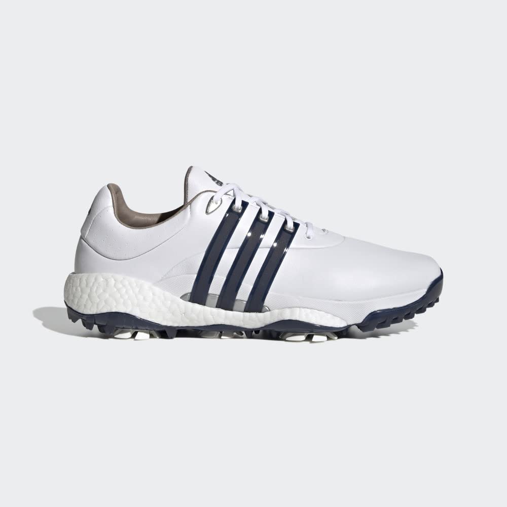 adidas Men's Tour360 22 Golf Shoes, Footwear White/Collegiate Navy/Silver Metallic, 7 - Image 3