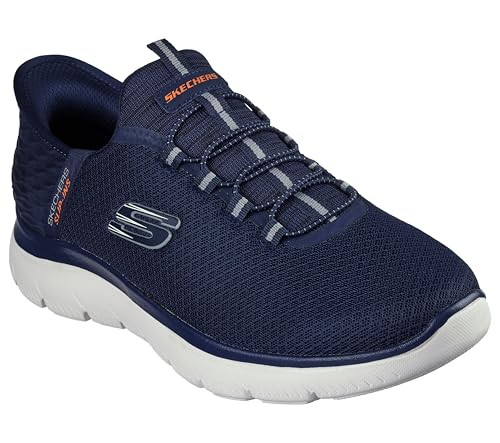 Skechers Men's Summits High Range Hands Free Slip-in Sneaker, Navy, 12 Wide - Image 8
