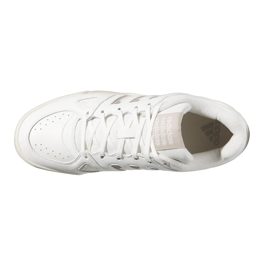 adidas Men's Midcity Low Top Basketball Sneaker, White/Wonder Beige/Off White, 8.5 - Image 5