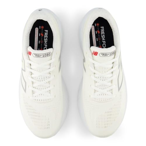 New Balance Men's Fresh Foam X 1080 V14 Running Shoe, White/Silver Metallic/Sea Salt, 8 M - Image 4