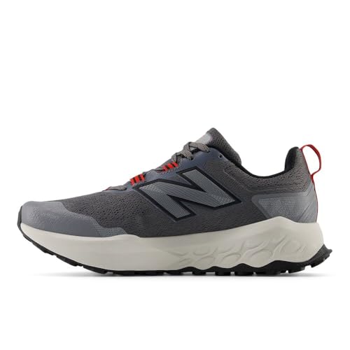 New Balance Men's Fresh Foam X Garoé V2 Trail Running Shoe, Castlerock/True Red/Slate Grey, 9 X-Wide - Image 2