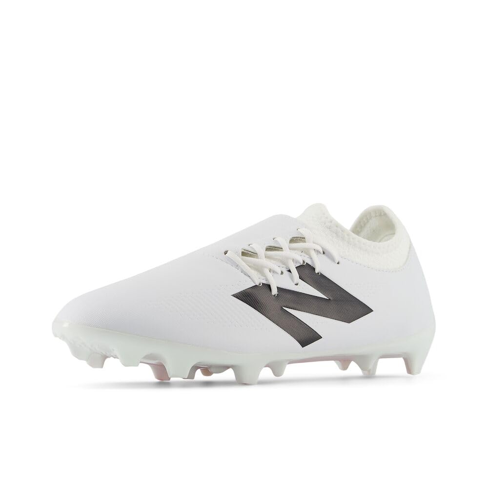 New Balance Unisex Furon Dispatch FG V7+ Soccer Shoe,White/Black/True Red,Men 6 / Women 7.5 - Image 1