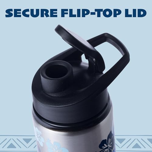 Silver Buffalo Disney Lilo and Stitch Double Walled Stainless Steel Water Bottle, 25 Ounces - Image 3