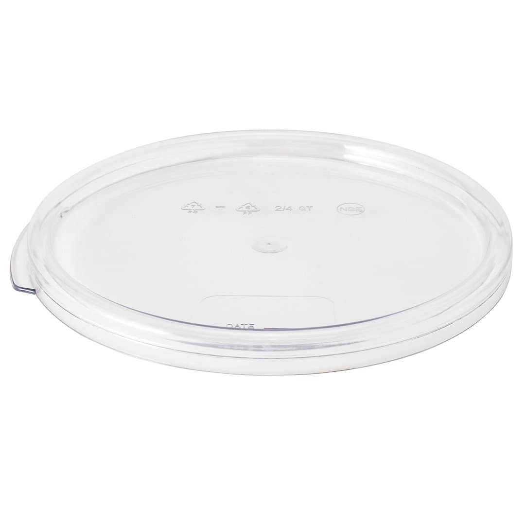 Met Lux Clear Plastic Food Storage Container Lid, 7.25in, Dishwashable