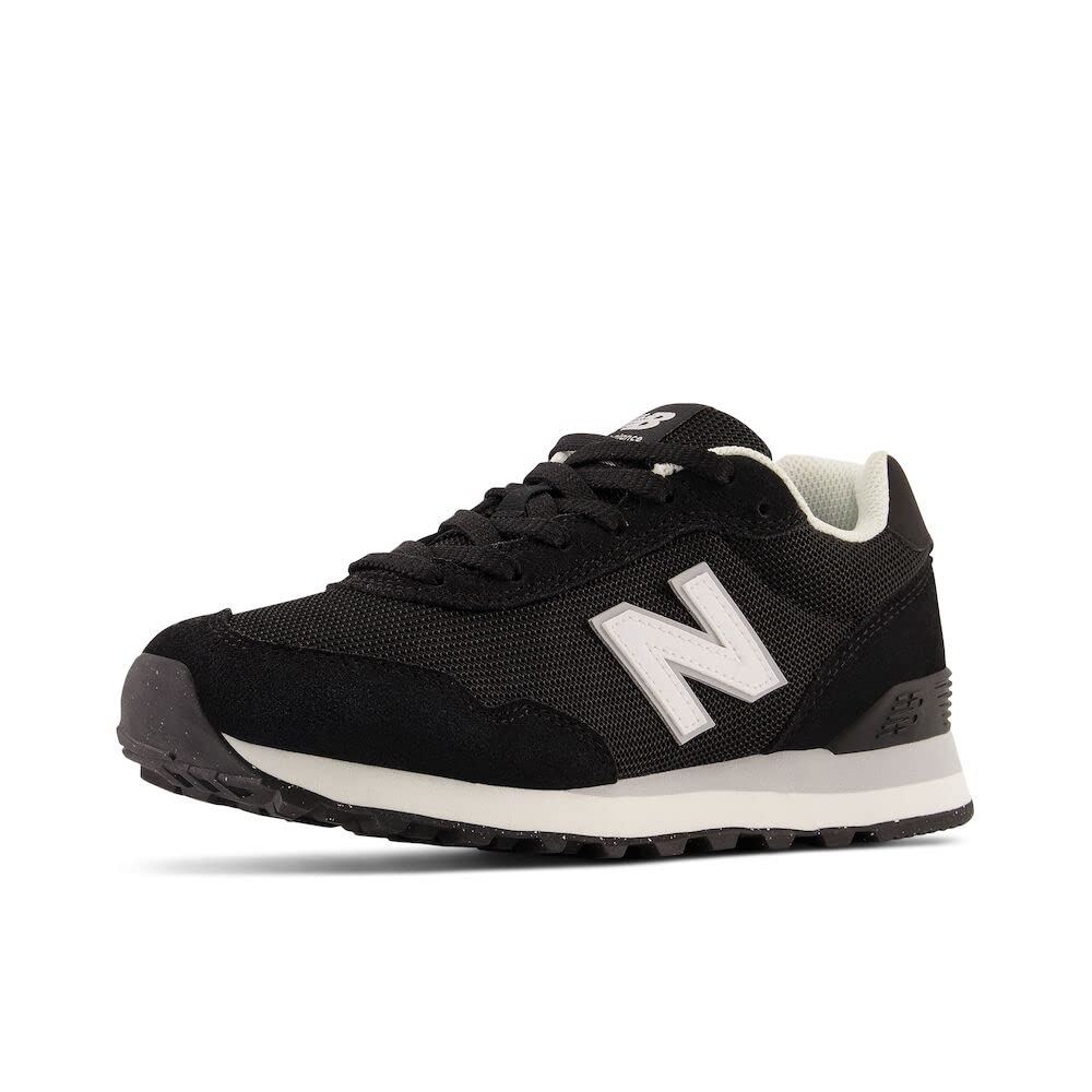 New Balance Women's 515 V3 Sneaker, Black/White/Aluminum Grey, 8.5 - Image 1