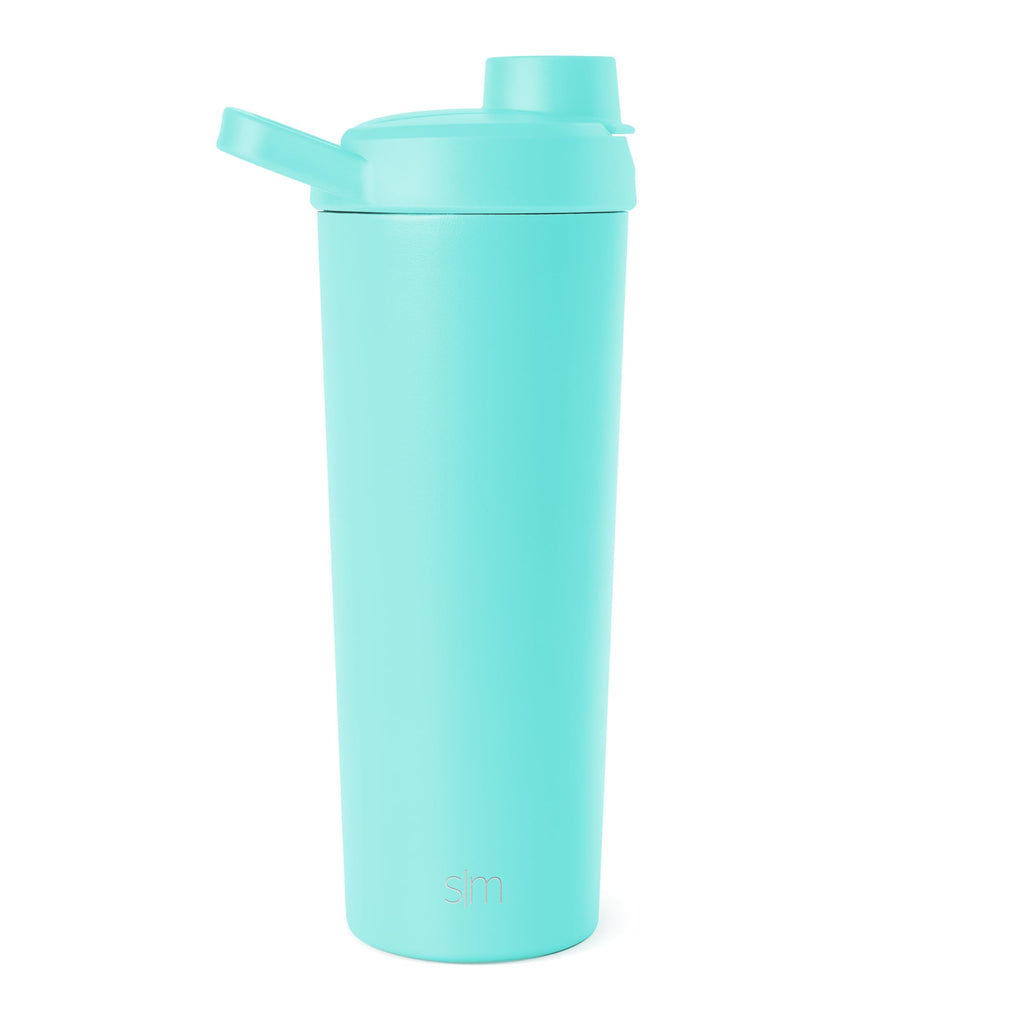 Simple Modern Stainless Steel Shaker Bottle with Ball 24oz | Metal Insulated Cup for Protein Mixes, Shakes and Pre Workout | Rally Collection | Ocean Water - Image 3