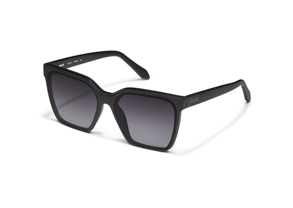 Quay - Womens Sunglasses, Polarized Square Lenses with UV Protection, Oversized Sunglasses (Level Up, Black) - Image 2