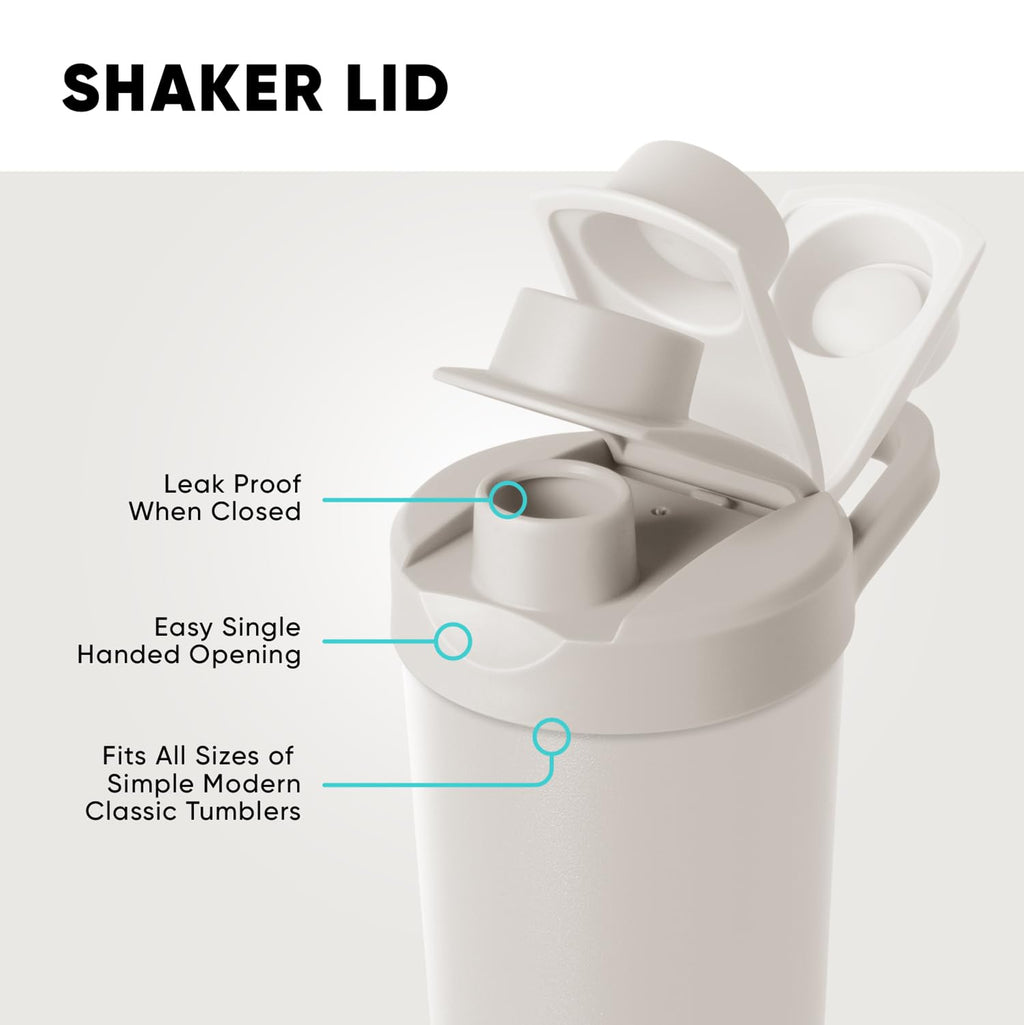Simple Modern Stainless Steel Shaker Bottle with Ball 24oz | Metal Insulated Cup for Protein Mixes, Shakes and Pre Workout | Rally Collection | Ocean Water - Image 4