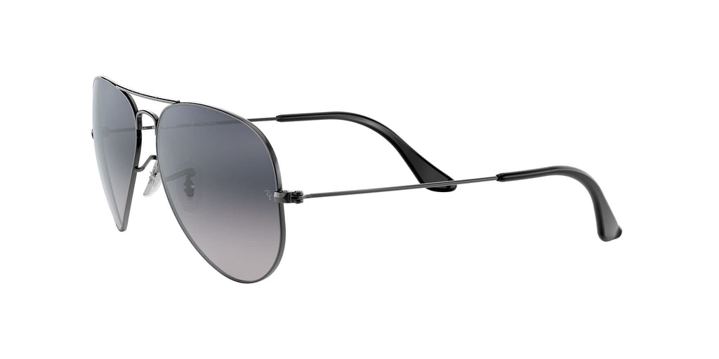 Ray-Ban RB3025 Classic Aviator Sunglasses, Gunmetal/Polarized Blue Gradient Grey, 58 mm - Image 7