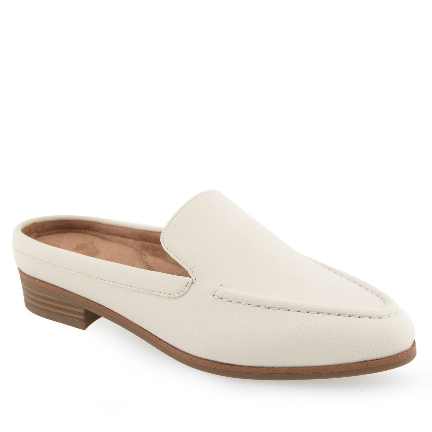 Aerosoles Women's ENRIGHT Loafer Flat, Eggnog PU Leather, 7 Wide - Image 2