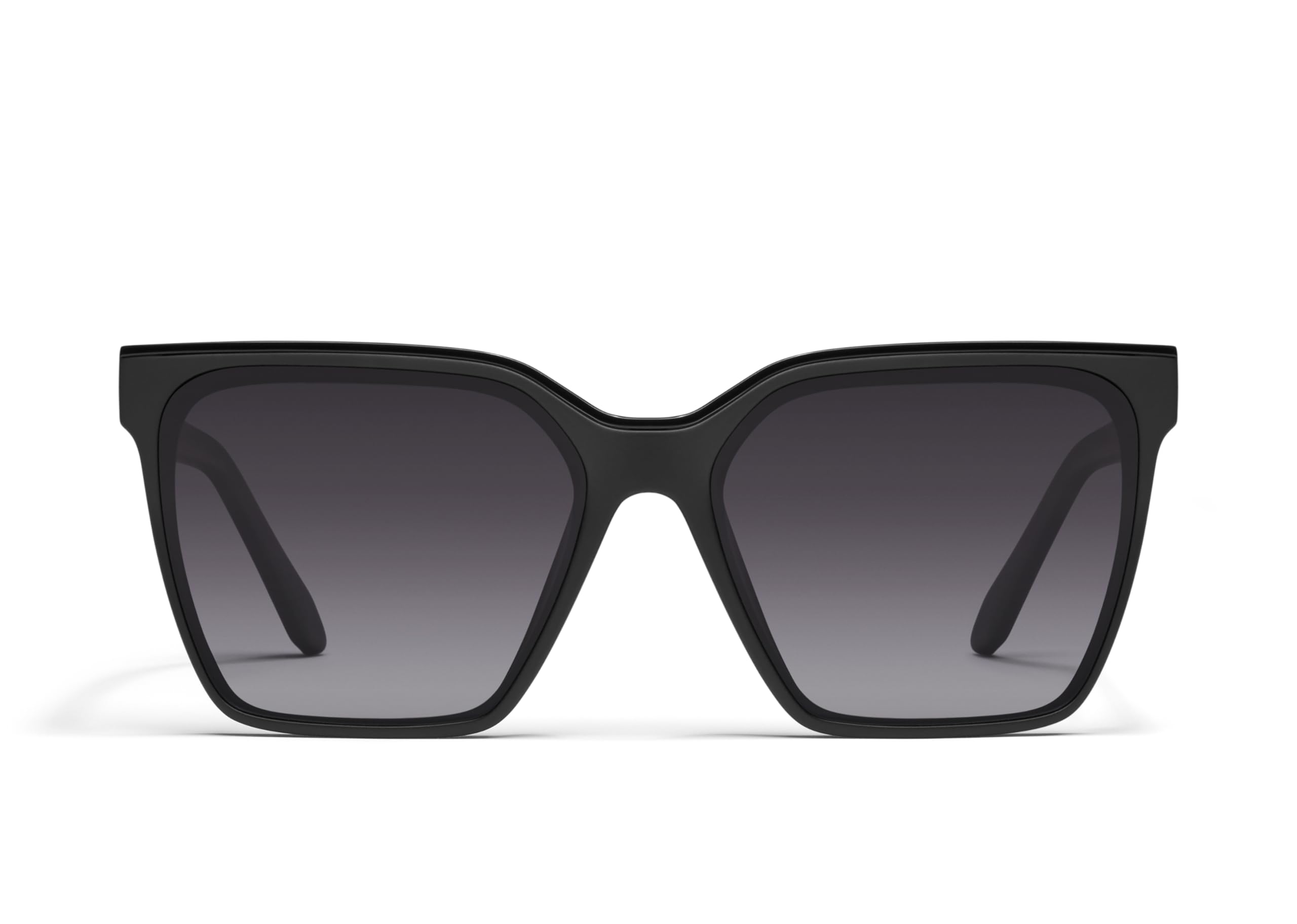 Quay - Womens Sunglasses, Polarized Square Lenses with UV Protection, Oversized Sunglasses (Level Up, Black) - Image 1
