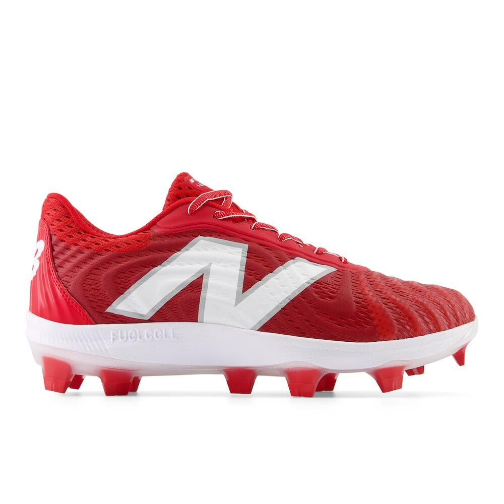 New Balance Men's FuelCell 4040 V7 Molded Baseball Shoe, Team Red/Optic White, 13 - Image 2