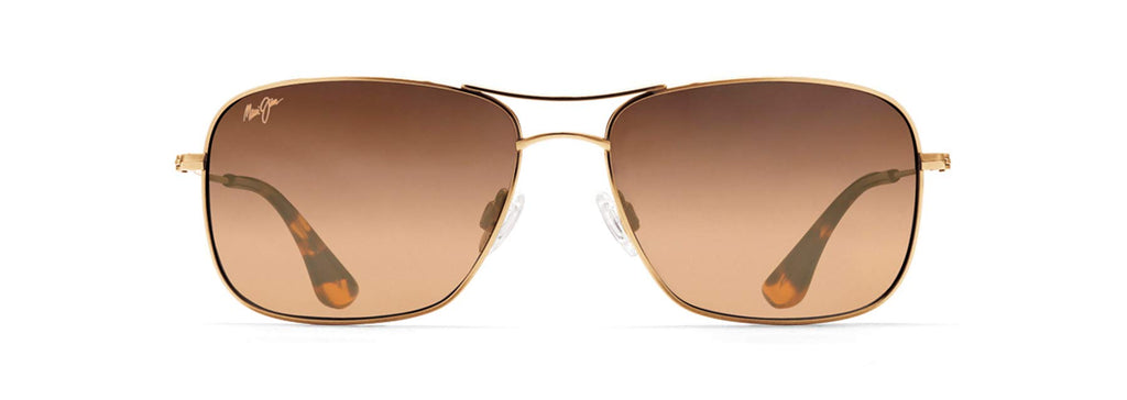 Maui Jim Men's and Women's Wiki Wiki Polarized Aviator Sunglasses, Gold/HCL® Bronze, Medium - Image 3