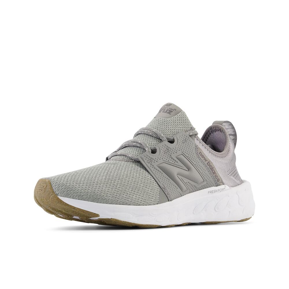 New Balance Men's Fresh Foam X Cruz V3 Running Shoe, Shadow Grey/Raincloud/White, 8 - Image 1