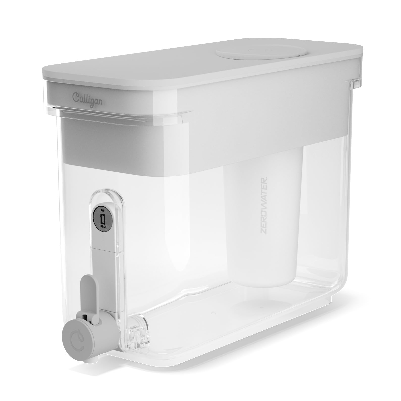 Culligan with ZeroWater Technology 33-Cup Water Filter Dispenser – Certified to Reduce Lead, Total PFAS (Forever Chemicals), Mercury, Fluoride, and Chlorine - Image 1