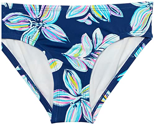 Kanu Surf Girls' Long Sleeve Rashguard UPF 50+ Two Piece Swim Set, Charlotte Navy, 12 - Image 5