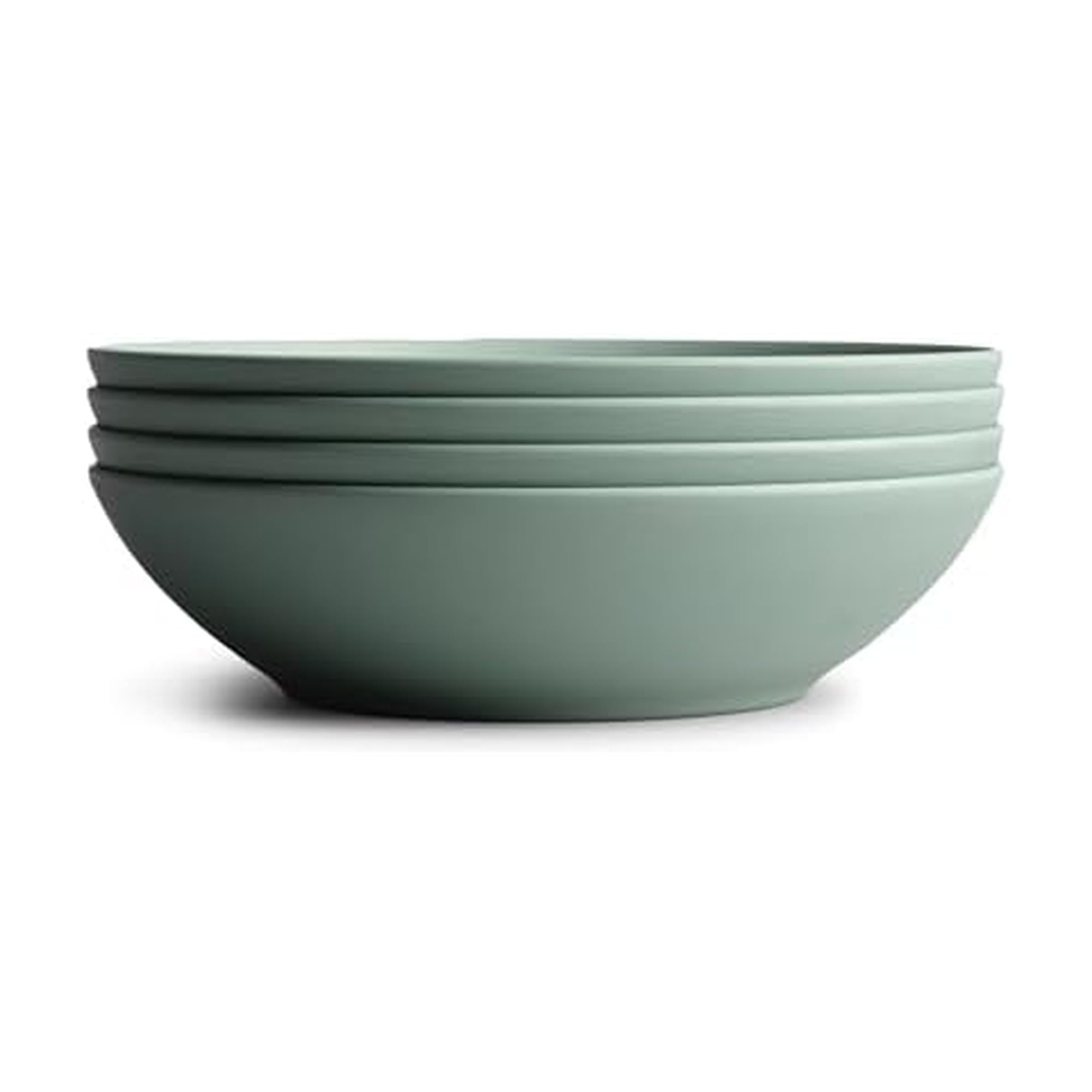 Year & Day Outdoor Set of 4 Unbreakable Lightweight Pasta Dinner Bowls, Plant Derived, Palm Green, 8.25 inch - Image 1