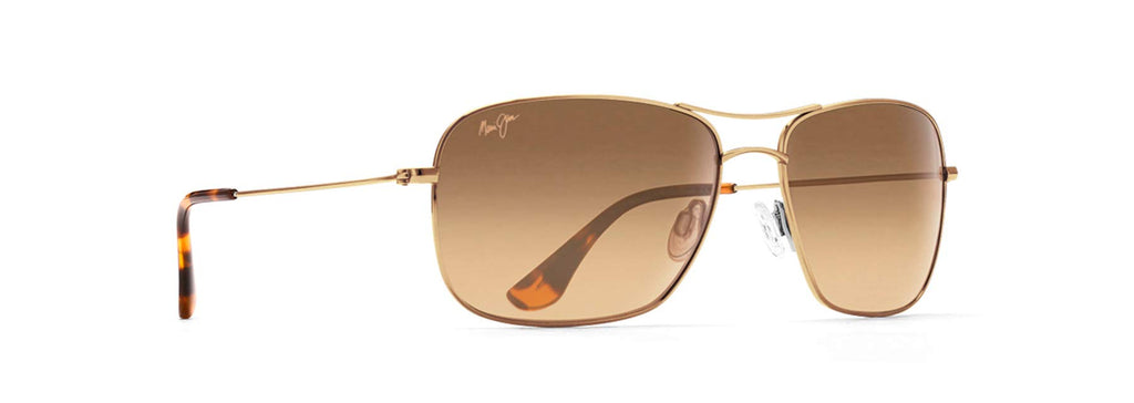 Maui Jim Men's and Women's Wiki Wiki Polarized Aviator Sunglasses, Gold/HCL® Bronze, Medium - Image 4