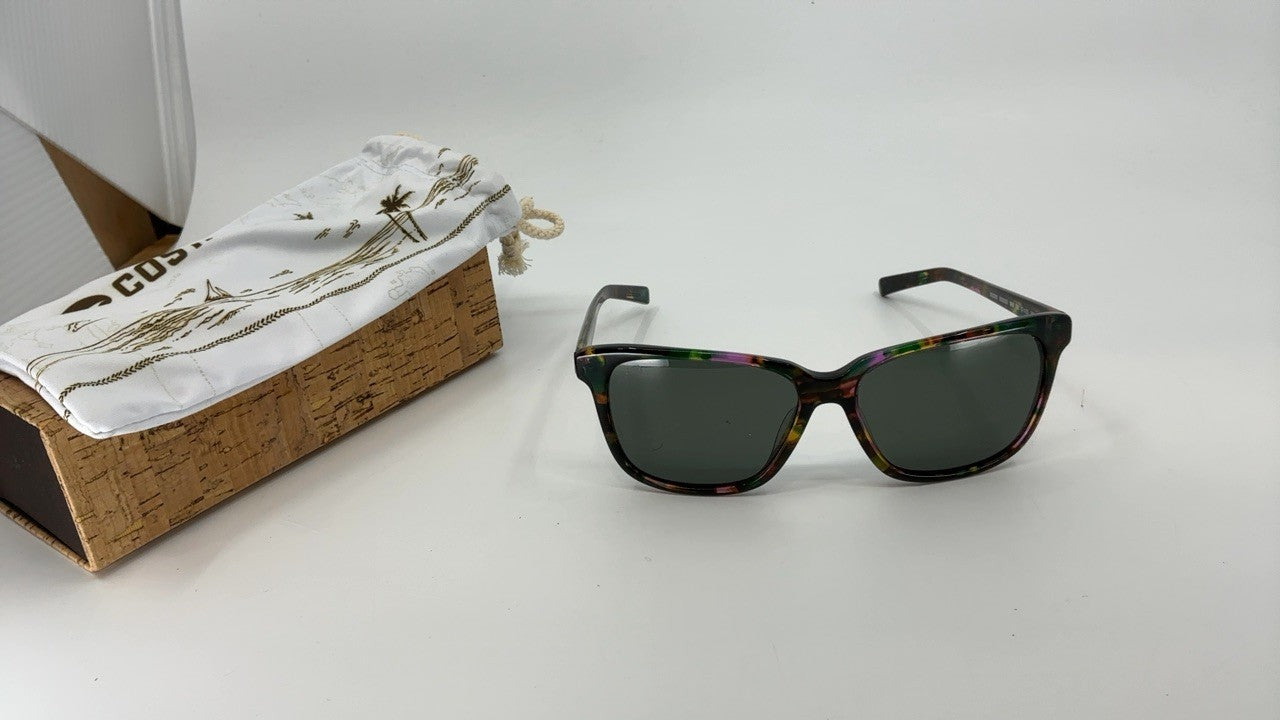 Women's Costa May 57mm Sunglasses, Shiny Abalone Polarized Lens