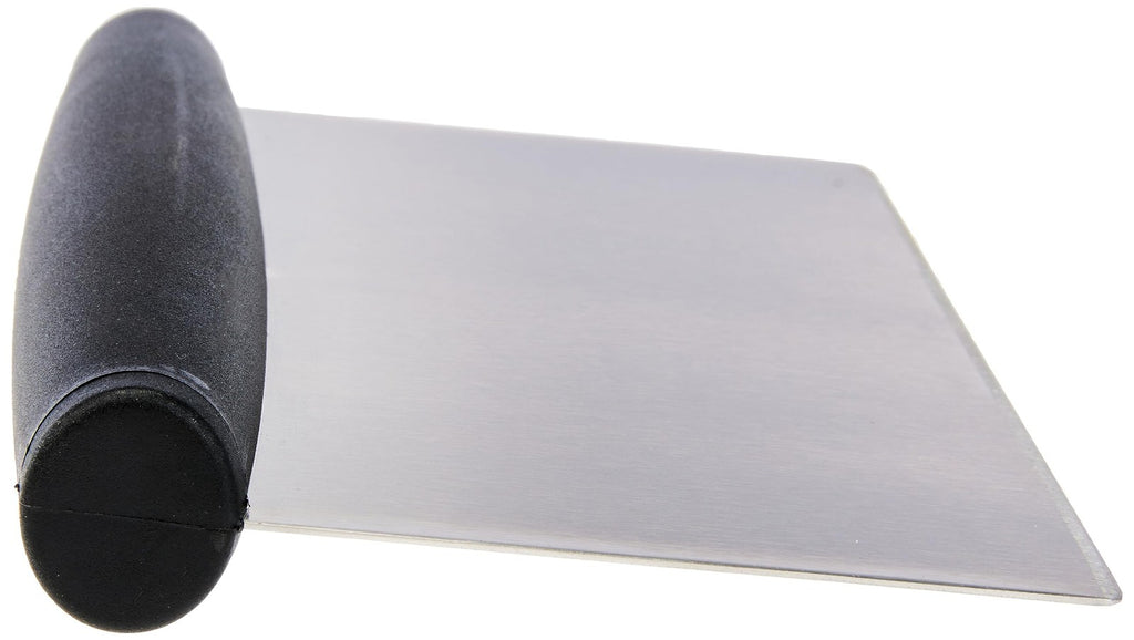 6 In Scraper/Chopper Tool, Stainless Steel, Black & Silver, Kitchen Utensil