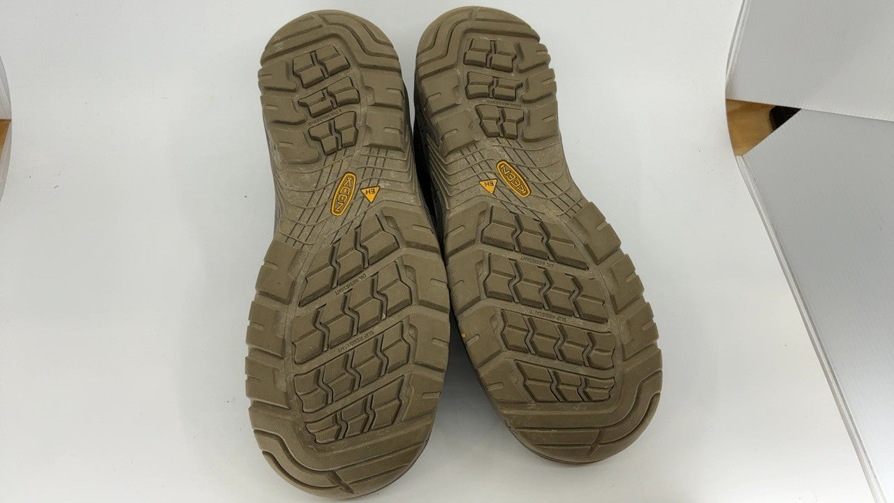 KEEN Reno 10 Wide Waterproof Athletic Work Shoes Composite Toe Brindle/Morel