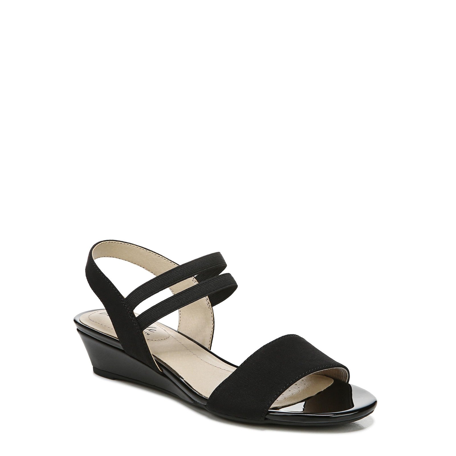 LifeStride Womens Yolo Sandal Black 10 W