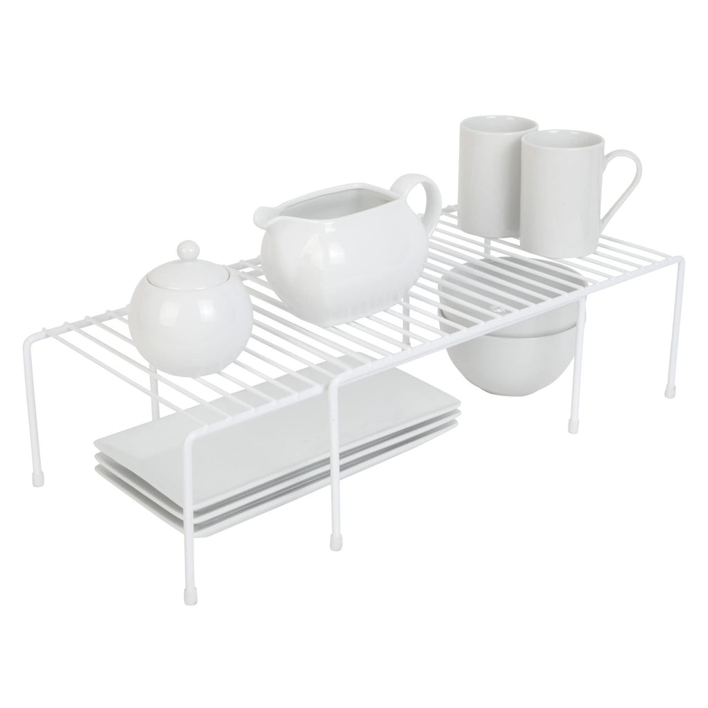 Smart Design Expandable Kitchen Shelf 16-32.5 In w/ Scratch Resistant Feet