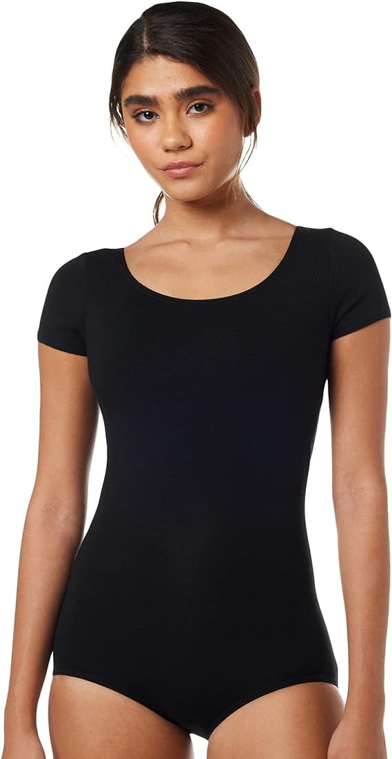 Capezio womens Classic Short Sleeve athletic leotards, Black, X-Small US