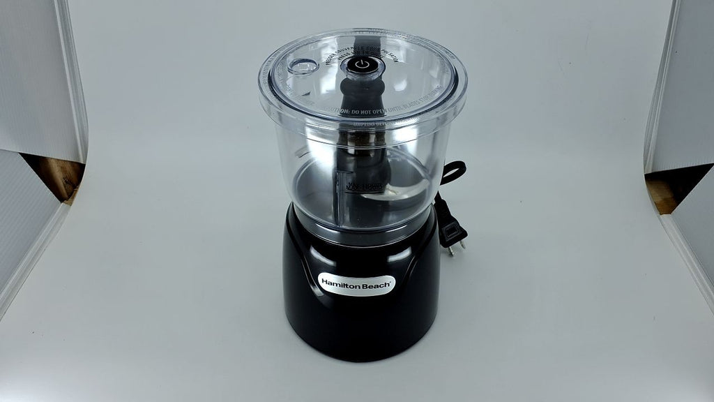 Hamilton Beach 3-Cup Food Processor, Black, 350W, Mini Chopper