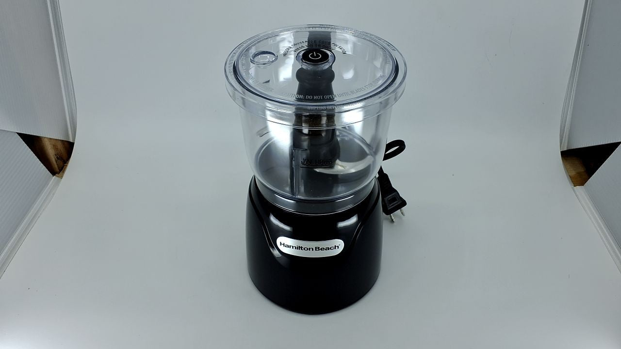 Hamilton Beach 3-Cup Food Processor, Black, 350W, Mini Chopper