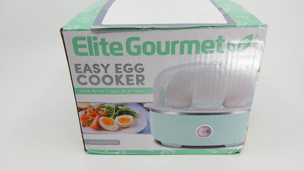 Electric Egg Cooker 7-Egg Capacity Soft Medium Hard Boiled Retro Mint