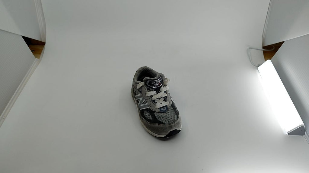 New Balance 990 V6 Toddler Lace-up Sneakers Grey/Silver 6.5XW