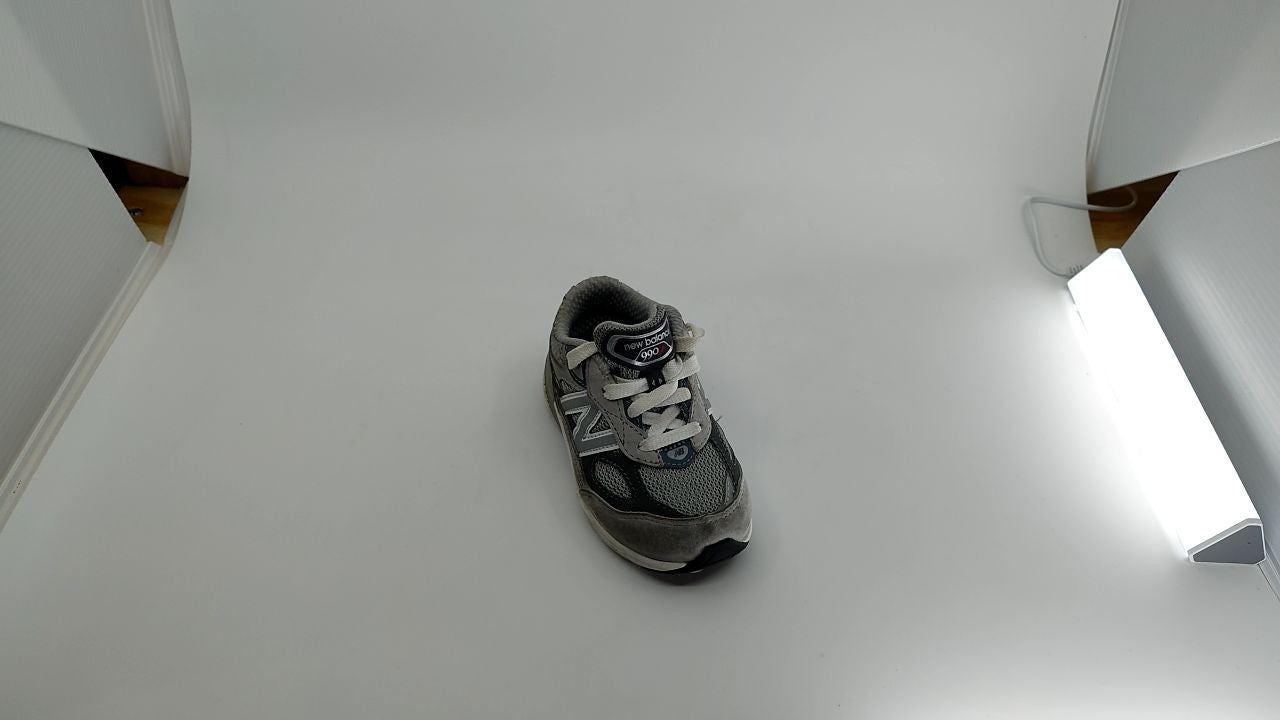 New Balance 990 V6 Toddler Lace-up Sneakers Grey/Silver 6.5XW