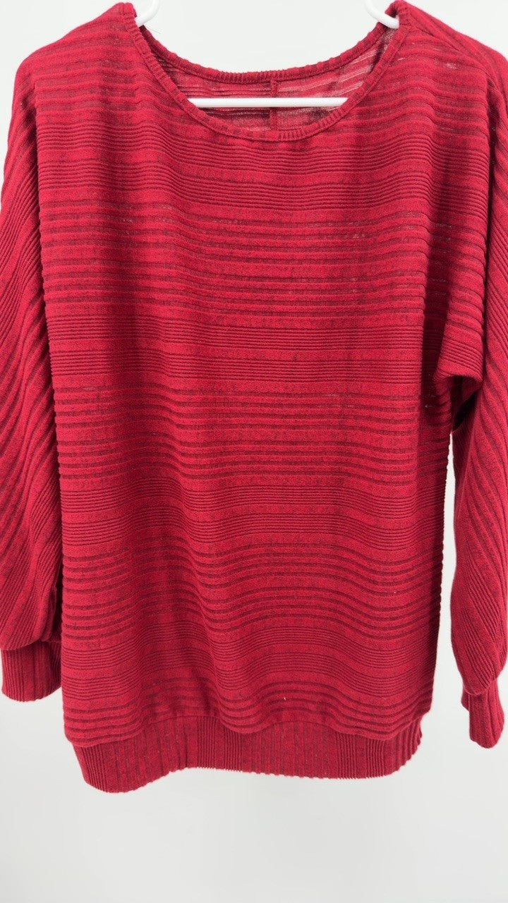 Full Size Round Neck Long Sleeve Top