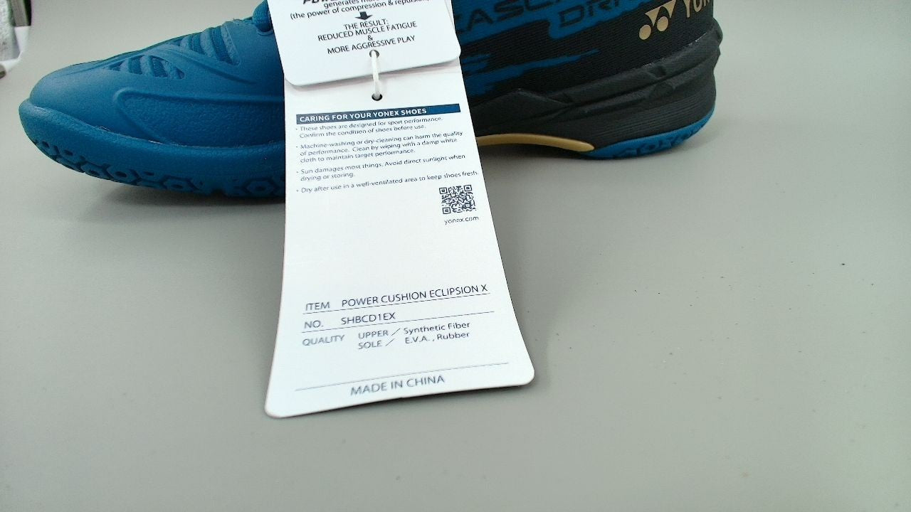 YONEX Power Cushion Cascade Drive Badminton Court Shoe (Teal Blue/Gold) (7)