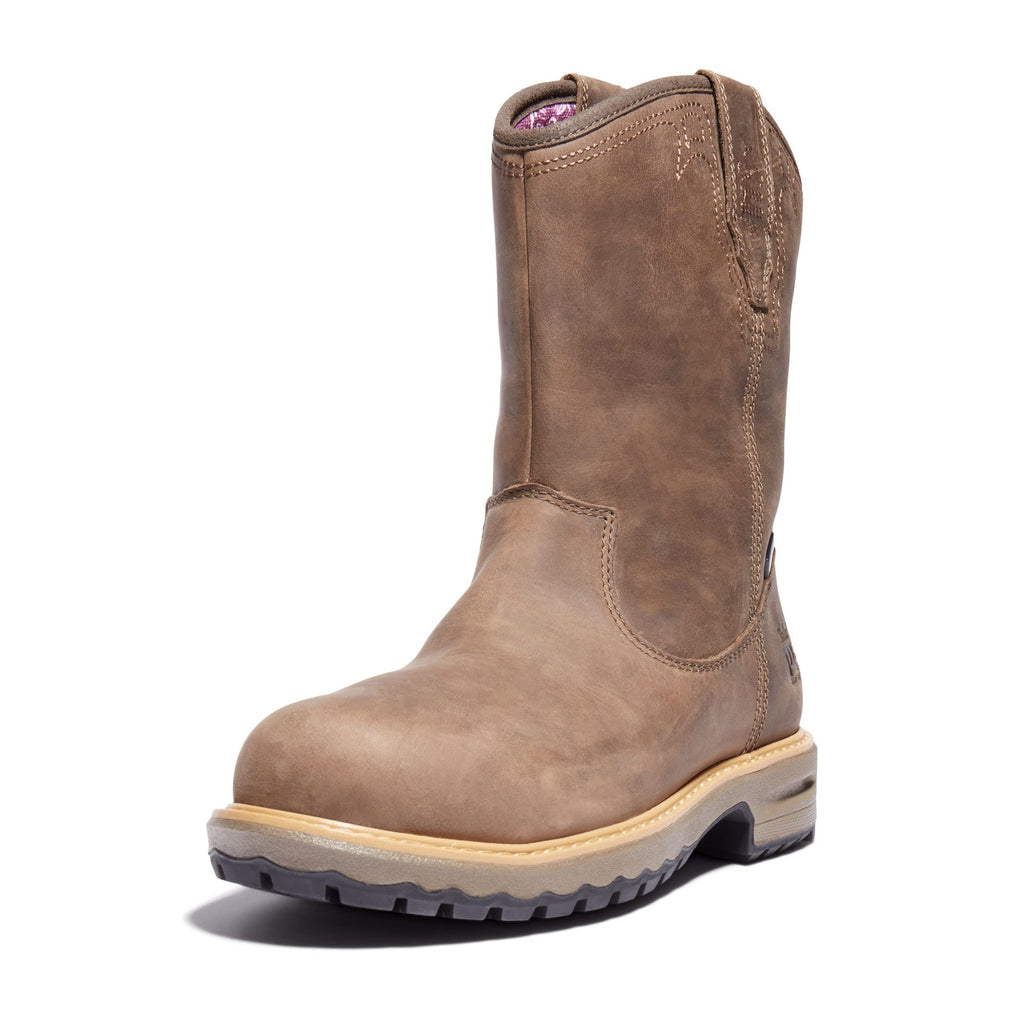 Timberland PRO Women's Ashlar Pull On Alloy Safety Toe Waterproof, Turkish Coffe