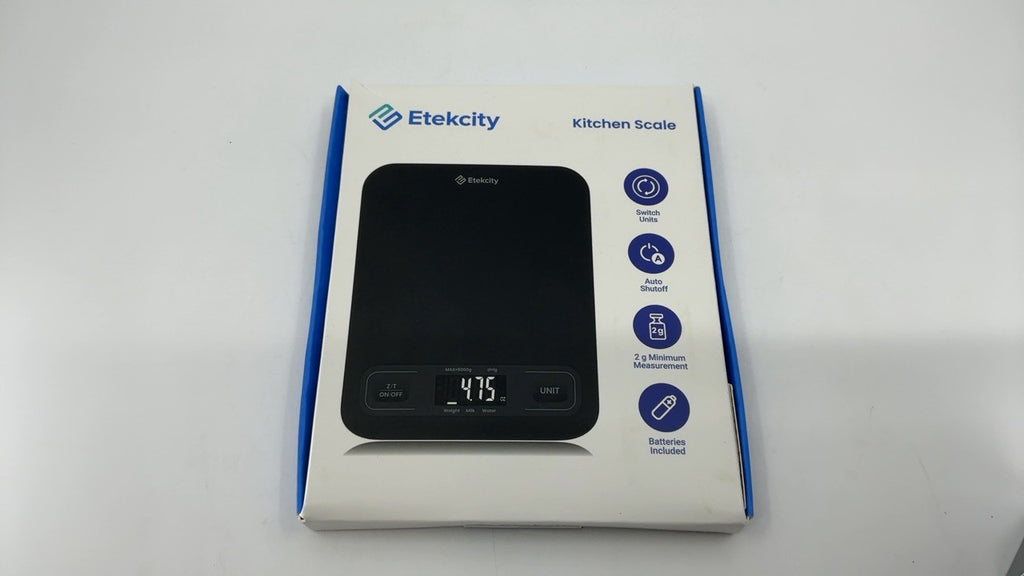 Etekcity Food Scale, Digital, 5000g Capacity, Black, for Baking & Cooking