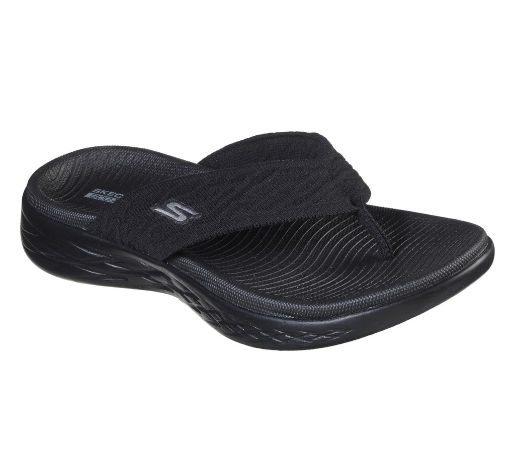 Skechers Women's On-The-Go 600 Sunny, Black, 9
