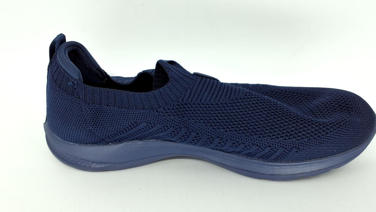 Dark Blue Men's Slip On Running Shoes Lightweight Breathable Sneakers