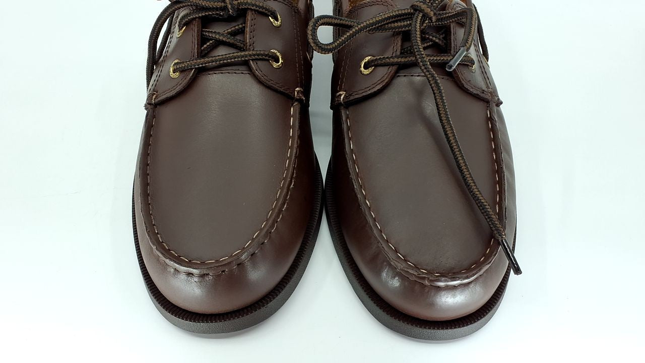 Dockers Men’s Vargas Leather Handsewn Boat Shoe,Raisin, 11 M US