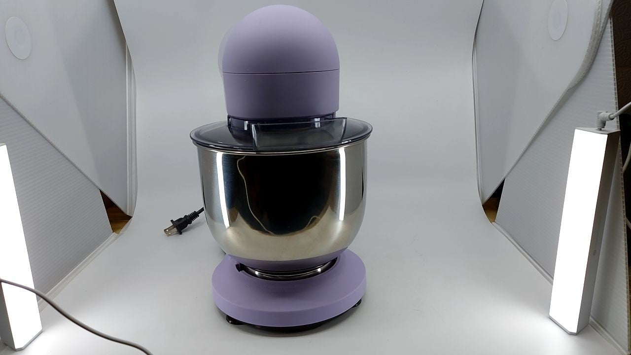 Drew Barrymore 5.3 Qt Stand Mixer Lavender w/ Beater, Dough Hook & Whisk