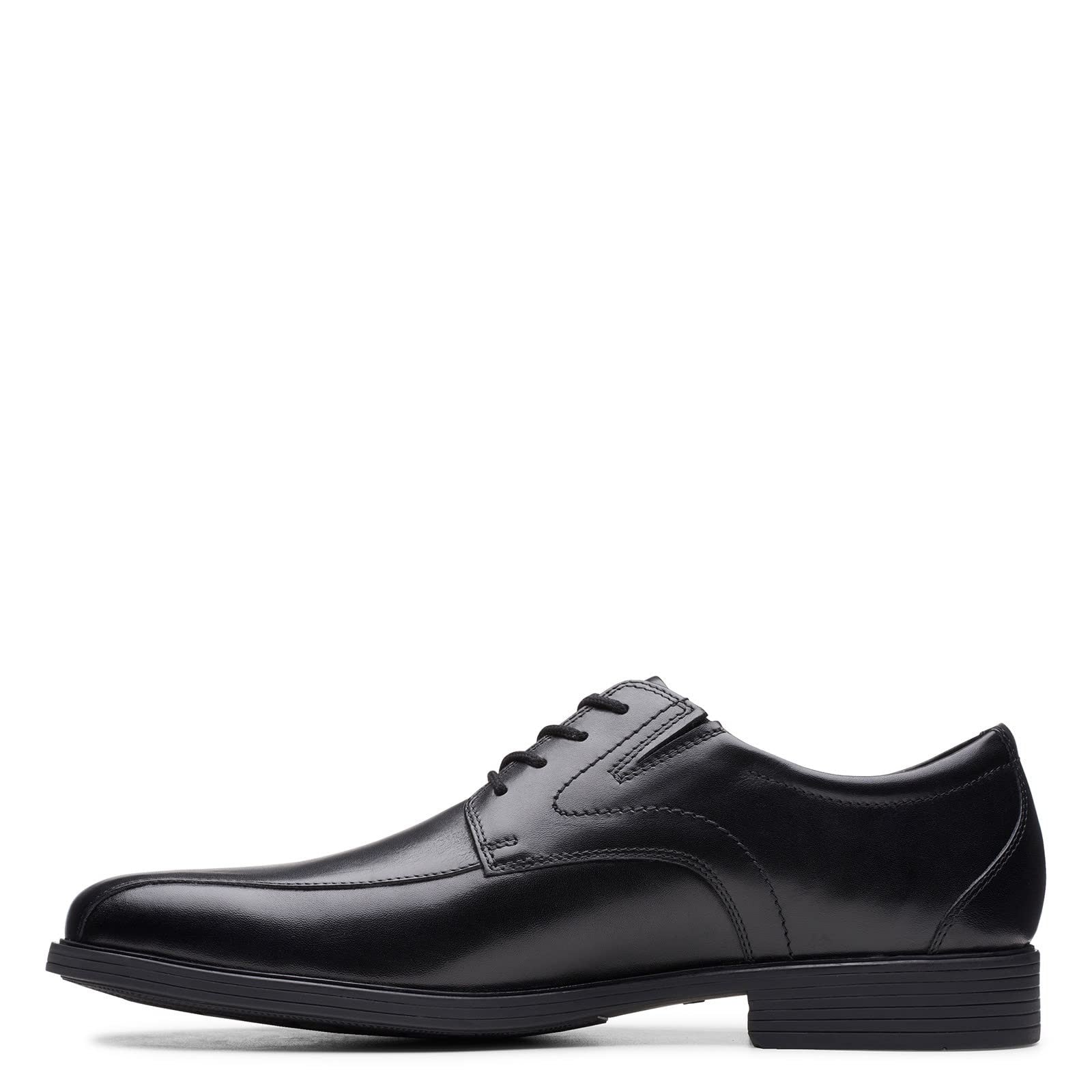 Clarks mens Whiddon Pace Oxford, Black Leather, 10 US