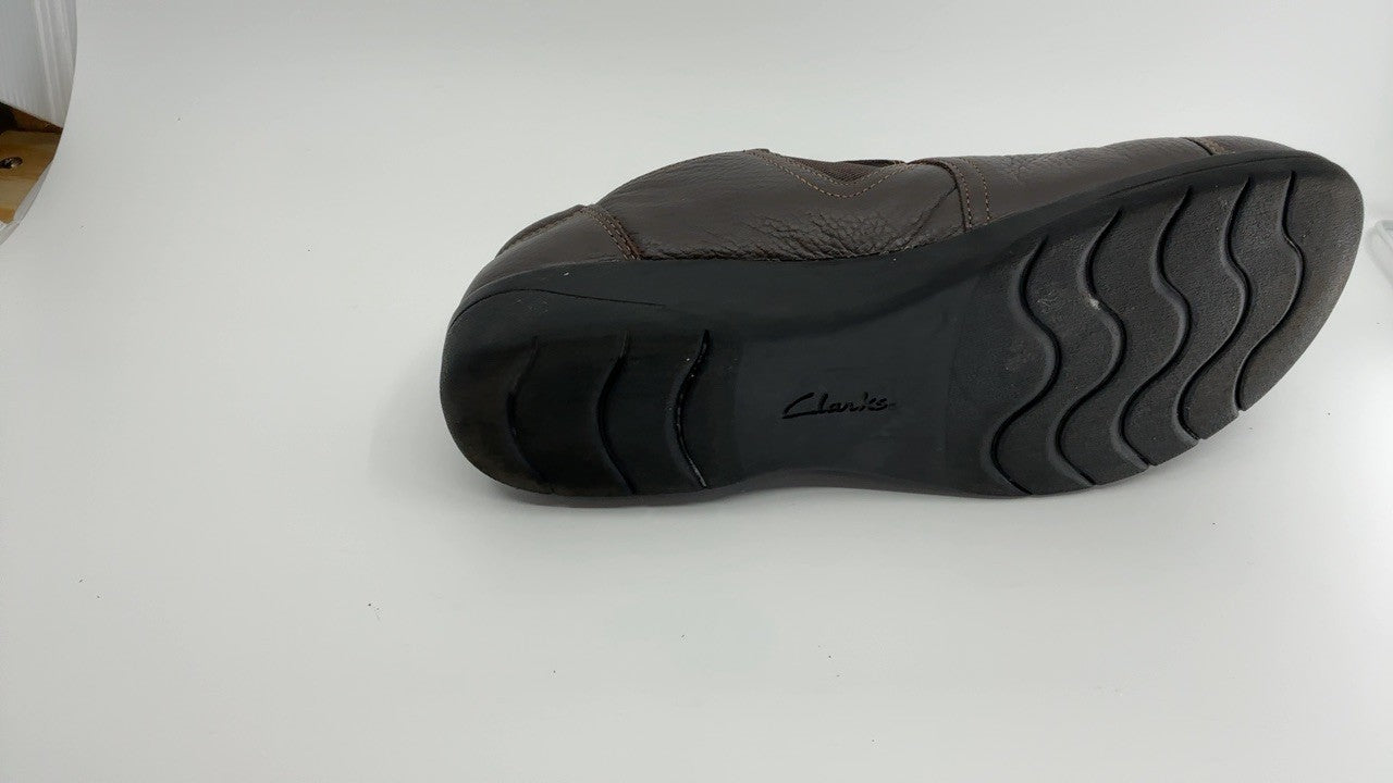 Clarks Women's Cheyn Madi Loafer, Dark Brown Tumbled Leather, 9.5 W US