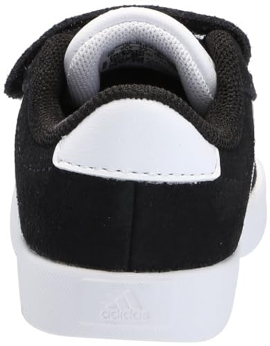 adidas Kids VL Court 3.0 Sneaker, Black/White/White, 10 US Unisex Toddler